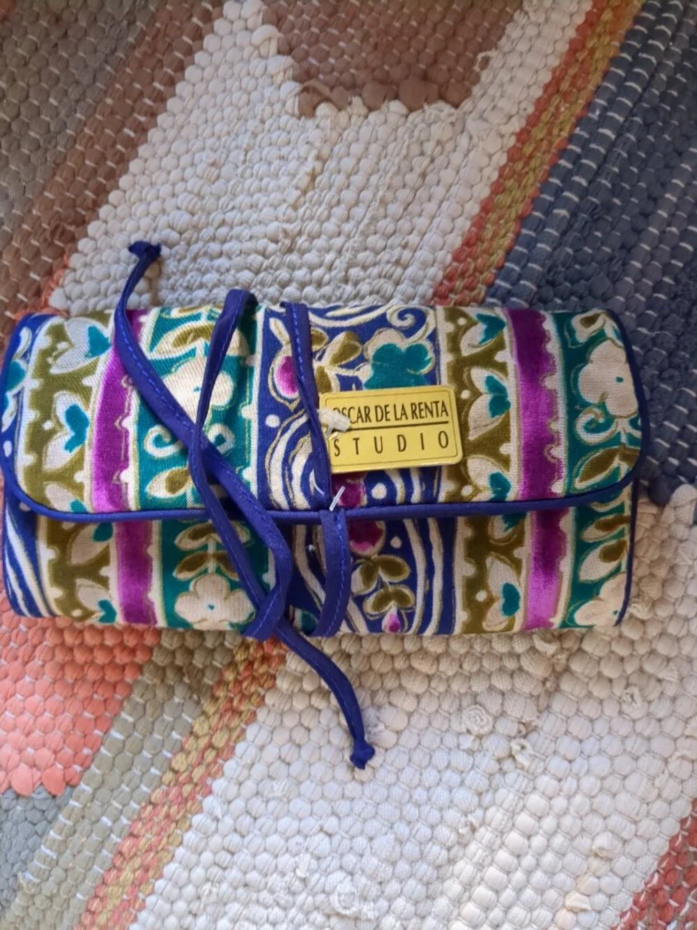 🌸 Vintage Jewelry Makeup Folding Travel Bag - Picture 1 of 11